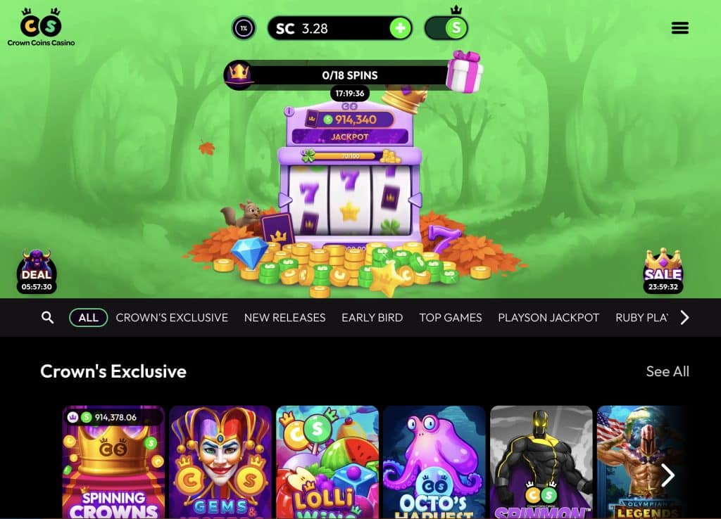 Crown Coins Casino SC Mode