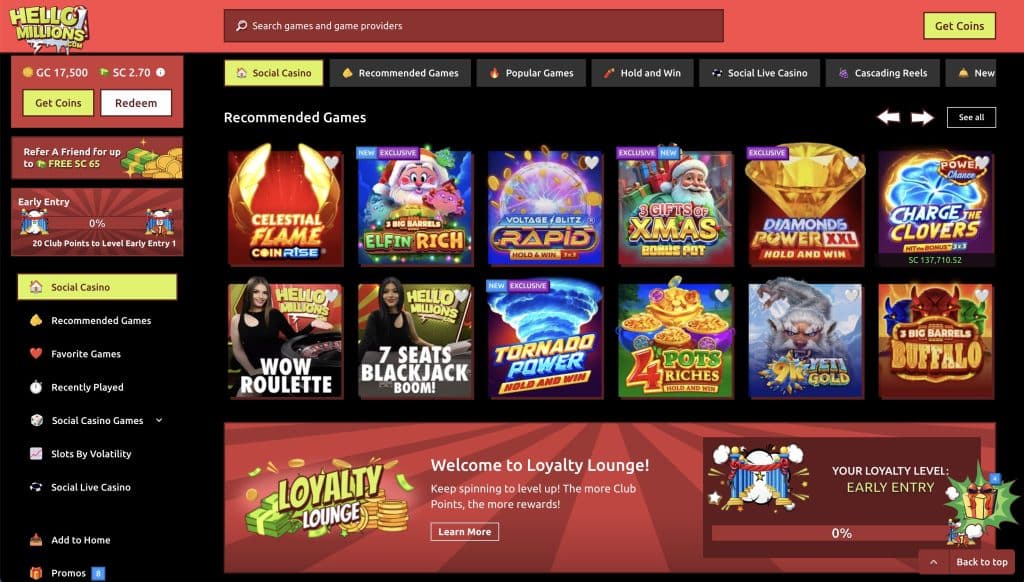 Hello Millions SweepsUS